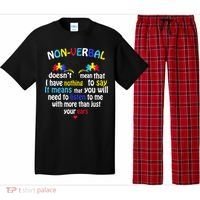 I Have NONVERBAL Autism Awareness , Autism  Pajama Set thumb 0