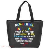 I Have NONVERBAL Autism Awareness , Autism  Tote Bag thumb 0
