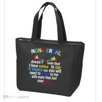 I Have NONVERBAL Autism Awareness , Autism  Tote Bag thumb 3