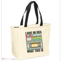 I Have No Idea What This Is 80s 90s Cassette Tote Bag thumb 2
