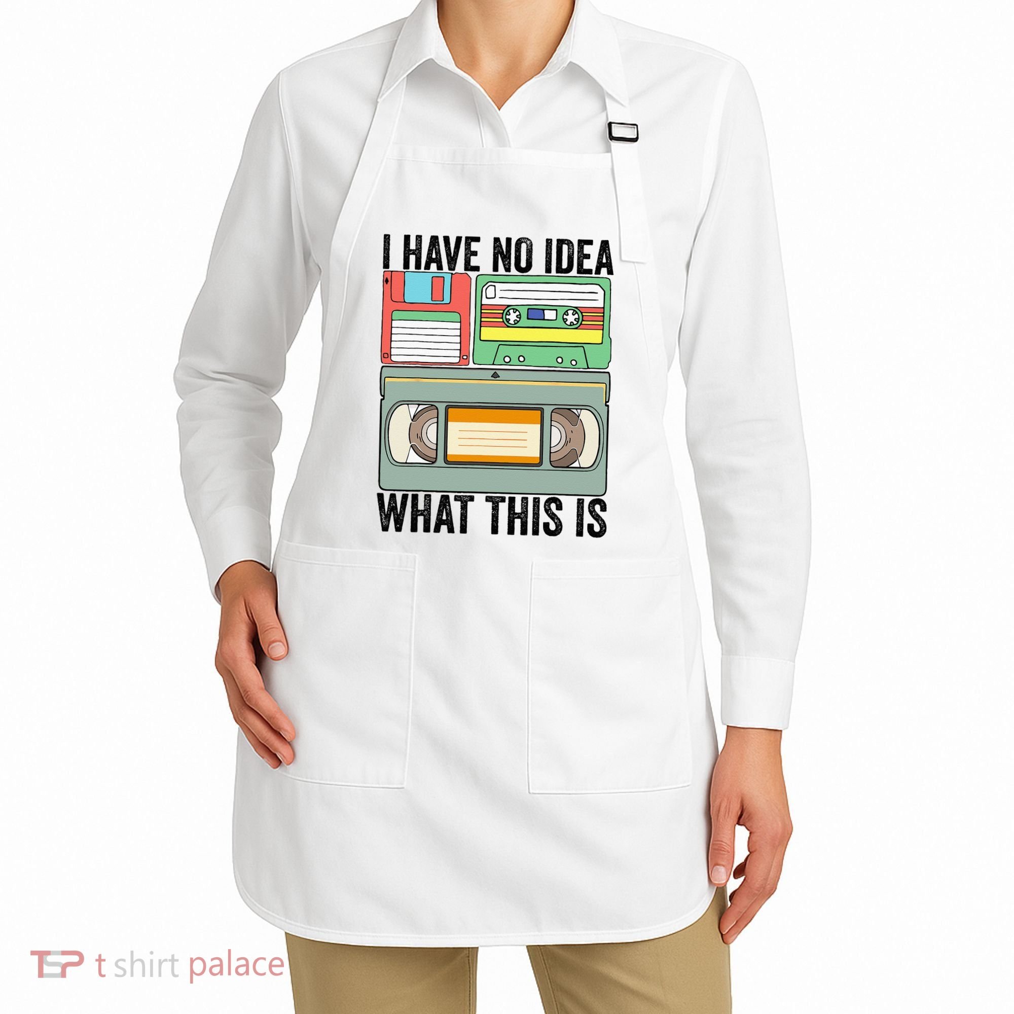 I Have No Idea What This Is 80s 90s Cassette Apron