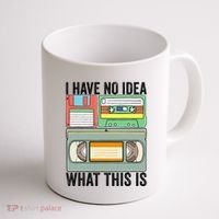 I Have No Idea What This Is 80s 90s Cassette Coffee Mug thumb 1