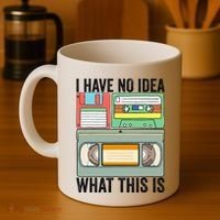 I Have No Idea What This Is 80s 90s Cassette Coffee Mug thumb 4
