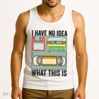 I Have No Idea What This Is 80s 90s Cassette Tank Top thumb 3