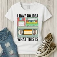 I Have No Idea What This Is 80s 90s Cassette Women's T-Shirt thumb 3