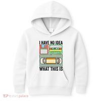 I Have No Idea What This Is 80s 90s Cassette Kids Hoodie thumb 0