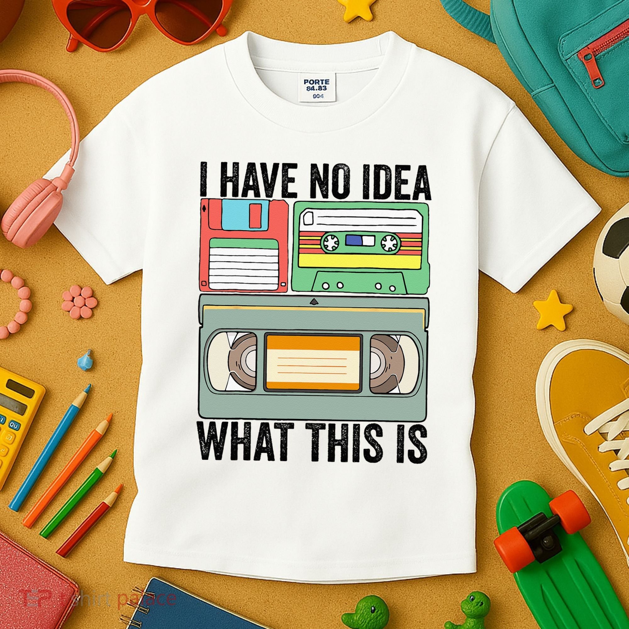 I Have No Idea What This Is 80s 90s Cassette Kids T-Shirt