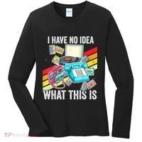 I Have No Idea What This Is 70s 80s 90s Theme Outfit Women's Long Sleeve Shirt thumb 0