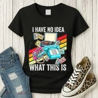 I Have No Idea What This Is 70s 80s 90s Theme Outfit Women's T-Shirt thumb 3