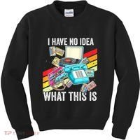 I Have No Idea What This Is 70s 80s 90s Theme Outfit Kids Sweatshirt thumb 0