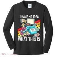 I Have No Idea What This Is 70s 80s 90s Theme Outfit Kids Long Sleeve Shirt thumb 0