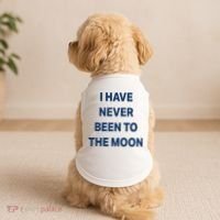 I Have Never Been To The Moon Funny Doggie Tank thumb 2