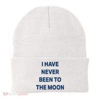I Have Never Been To The Moon Funny Beanie thumb 0