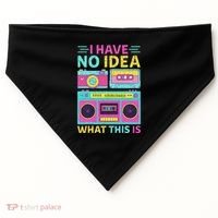 I Have No Idea What This Is Outfit 80s 90s USA-Made Doggie Bandana thumb 0