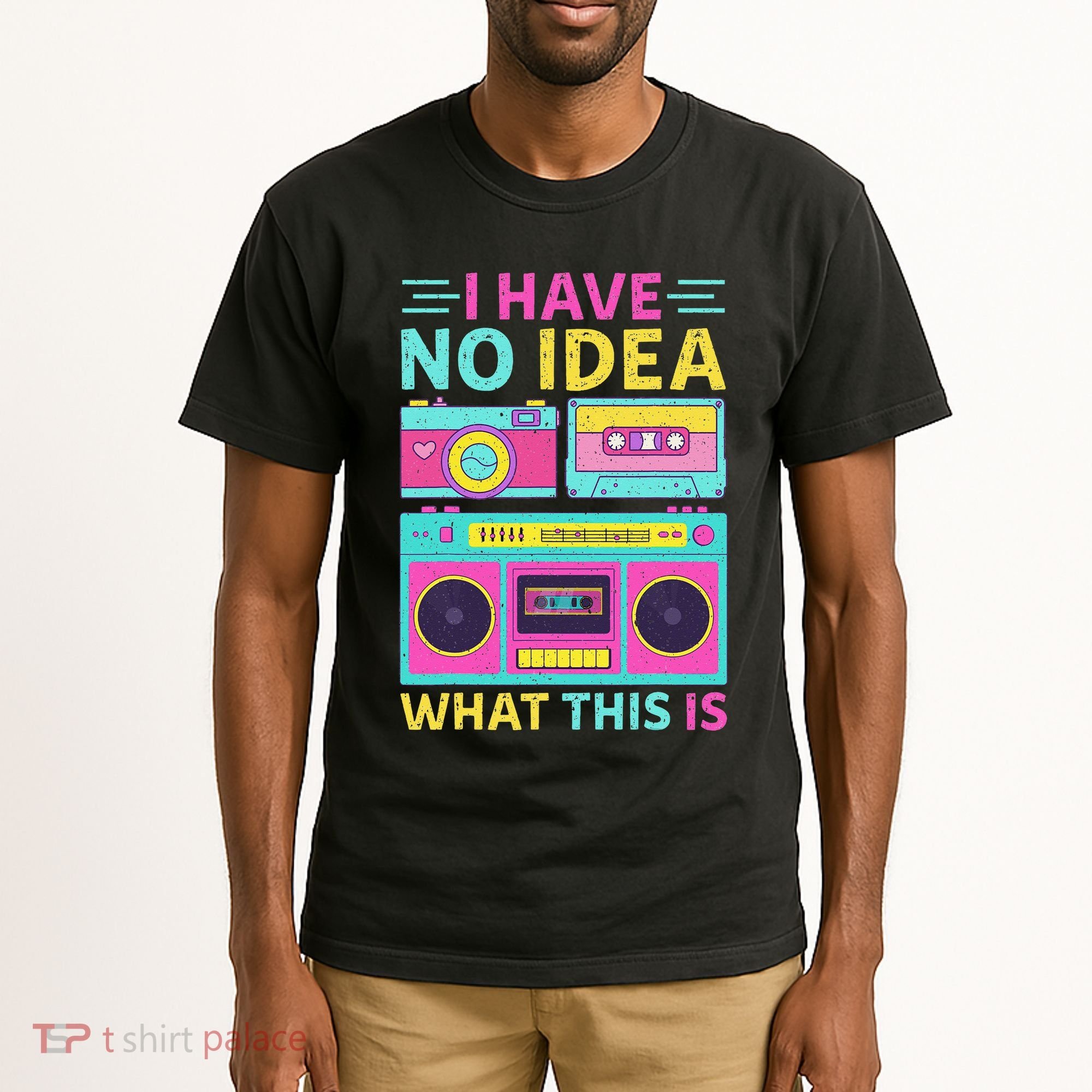 I Have No Idea What This Is Outfit 80s 90s Tall T-Shirt