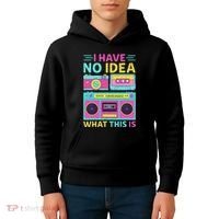 I Have No Idea What This Is Outfit 80s 90s Kids Hoodie thumb 4