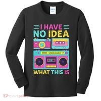 I Have No Idea What This Is Outfit 80s 90s Kids Long Sleeve Shirt thumb 0