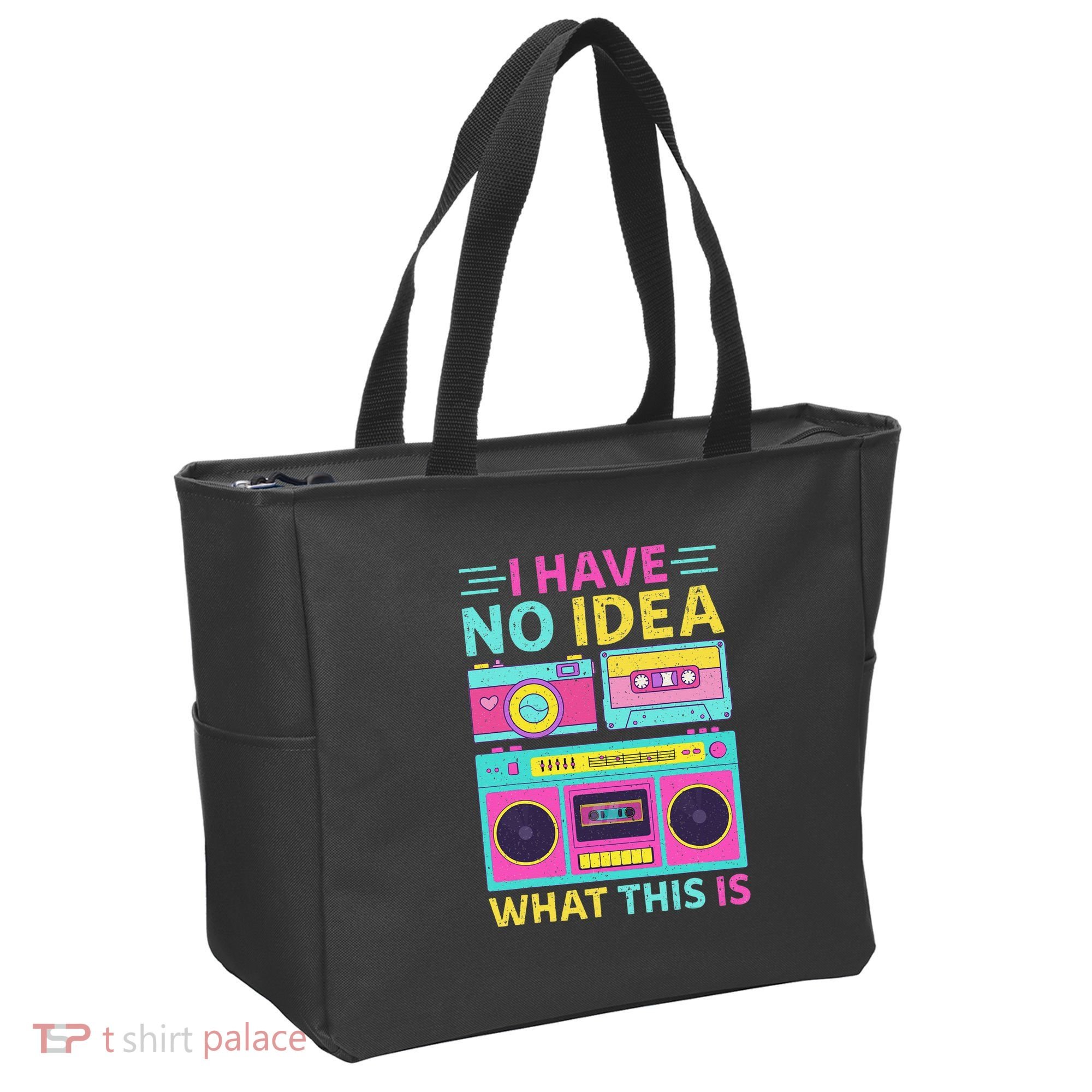 I Have No Idea What This Is Outfit 80s 90s Tote Bag