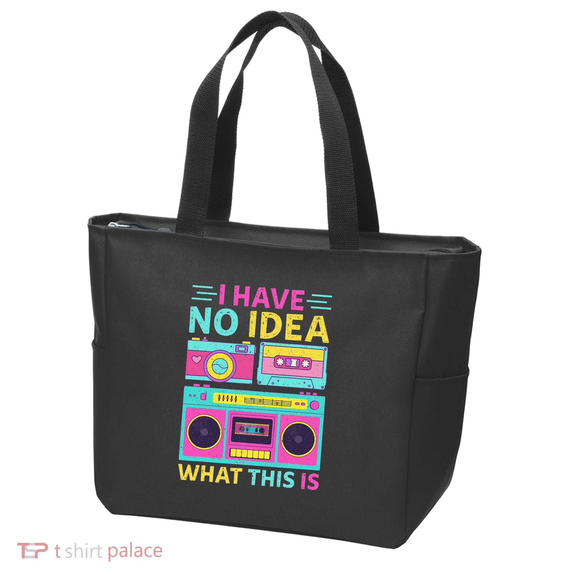 I Have No Idea What This Is Outfit 80s 90s Tote Bag