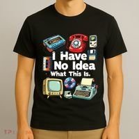 I Have No Idea What This Is 80s Bro 1980s Fashion 80 Party T-Shirt thumb 3