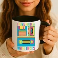 I Have No Idea What This Is Cassette Classic Music Coffee Mug thumb 3