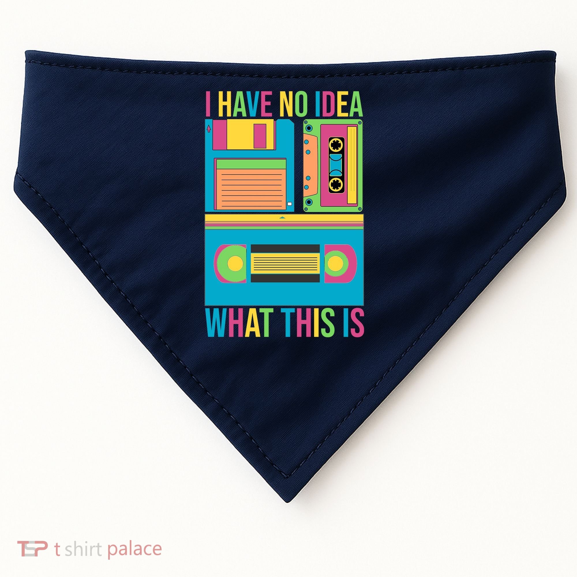 I Have No Idea What This Is Cassette Classic Music USA-Made Doggie Bandana
