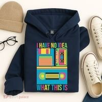 I Have No Idea What This Is Cassette Classic Music Hoodie thumb 4