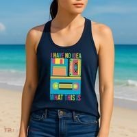 I Have No Idea What This Is Cassette Classic Music Women's Tank Top thumb 2