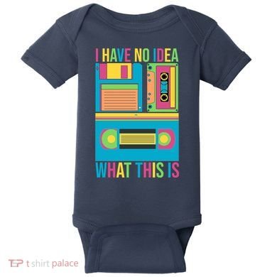 I Have No Idea What This Is Cassette Classic Music Baby Bodysuit