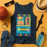 I Have No Idea What This Is Cassette Classic Music Tank Top thumb 4