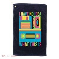 I Have No Idea What This Is Cassette Classic Music Golf Towel thumb 0