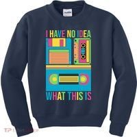 I Have No Idea What This Is Cassette Classic Music Kids Sweatshirt thumb 0
