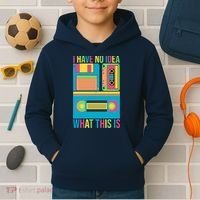 I Have No Idea What This Is Cassette Classic Music Kids Hoodie thumb 2