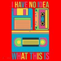 I Have No Idea What This Is Cassette Classic Music Santa Hat thumb 1