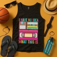 I Have No Idea What This Is 70s 80s 90s Outfit Men Women Tank Top thumb 4