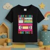 I Have No Idea What This Is 70s 80s 90s Outfit Men Women Toddler T-Shirt thumb 3