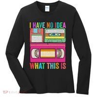 I Have No Idea What This Is 70s 80s 90s Outfit Men Women Women's Long Sleeve Shirt thumb 0