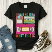 I Have No Idea What This Is 70s 80s 90s Outfit Men Women Women's T-Shirt thumb 3