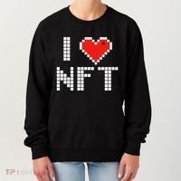I Heart NFT Pixel Women's Sweatshirt thumb 0