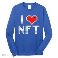 I Heart NFT Pixel Long Sleeve Shirt thumb 0