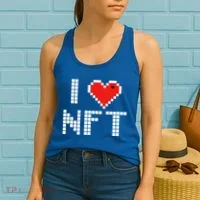 I Heart NFT Pixel Women's Tank Top thumb 2