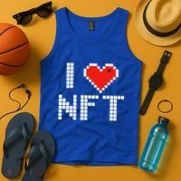 I Heart NFT Pixel Tank Top thumb 4