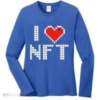 I Heart NFT Pixel Women's Long Sleeve Shirt thumb 0