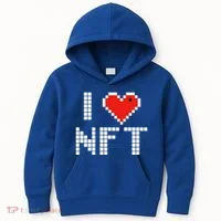 I Heart NFT Pixel Kids Hoodie thumb 0