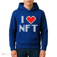I Heart NFT Pixel Kids Hoodie thumb 4