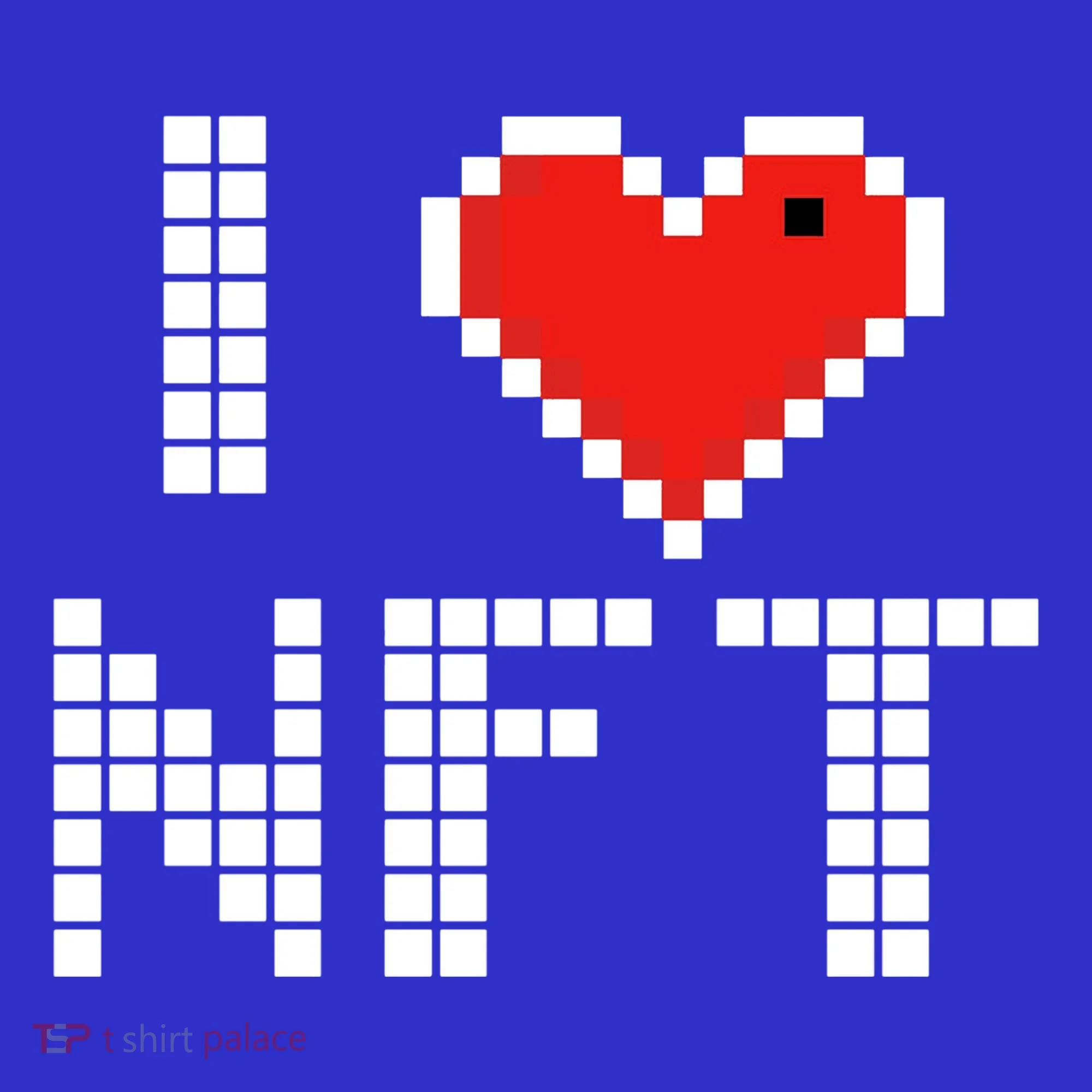 I Heart NFT Pixel Kids Long Sleeve Shirt