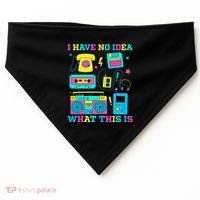 I Have No Idea What This Is 70s 80s 90s Outfit USA-Made Doggie Bandana thumb 0