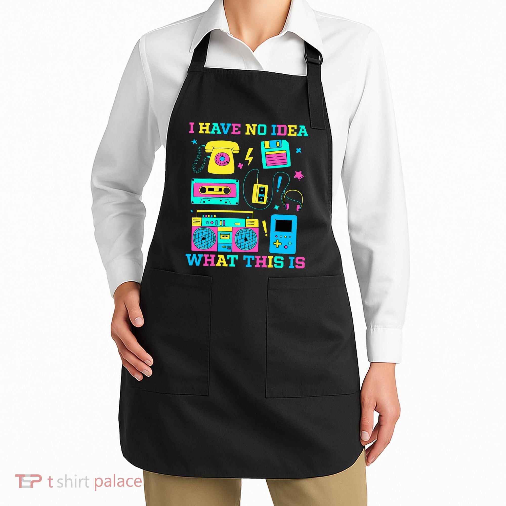 I Have No Idea What This Is 70s 80s 90s Outfit Apron