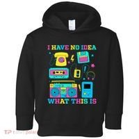 I Have No Idea What This Is 70s 80s 90s Outfit Toddler Hoodie thumb 0