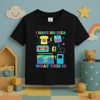 I Have No Idea What This Is 70s 80s 90s Outfit Toddler T-Shirt thumb 3